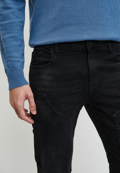 POLO - Nairobi pjc slim leg denim - black