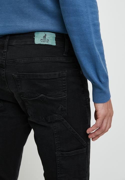 POLO - Nairobi pjc slim leg denim - black
