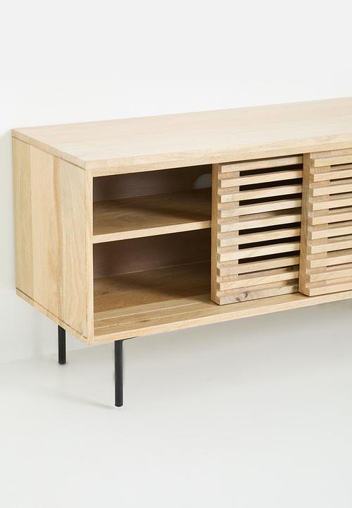 SF Collection - Wood TV Unit - Natural