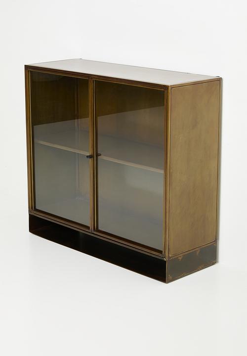 SF Collection - Iron and Glass 2Door Sideboard - Natural