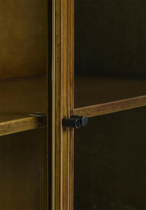 SF Collection - Iron and Glass 2Door Sideboard - Natural