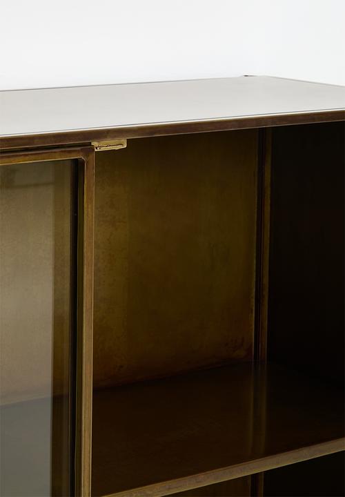 SF Collection - Iron and Glass 2Door Sideboard - Natural