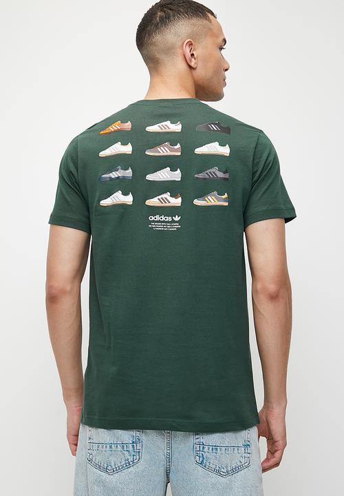 adidas Originals - Ts sport 3 m - mineral green