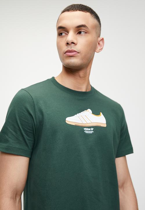 adidas Originals - Ts sport 3 m - mineral green