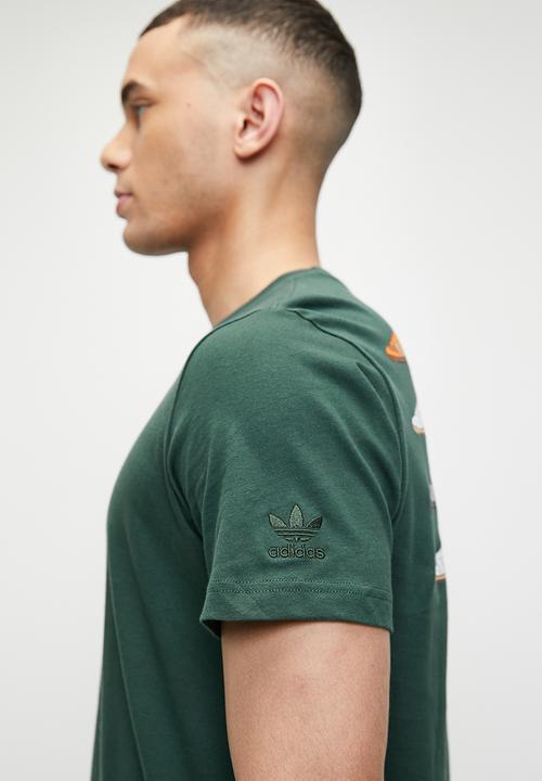 adidas Originals - Ts sport 3 m - mineral green
