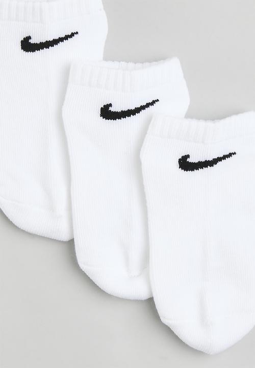 Nike - Nhn nike basic no show 3 pack sock - white