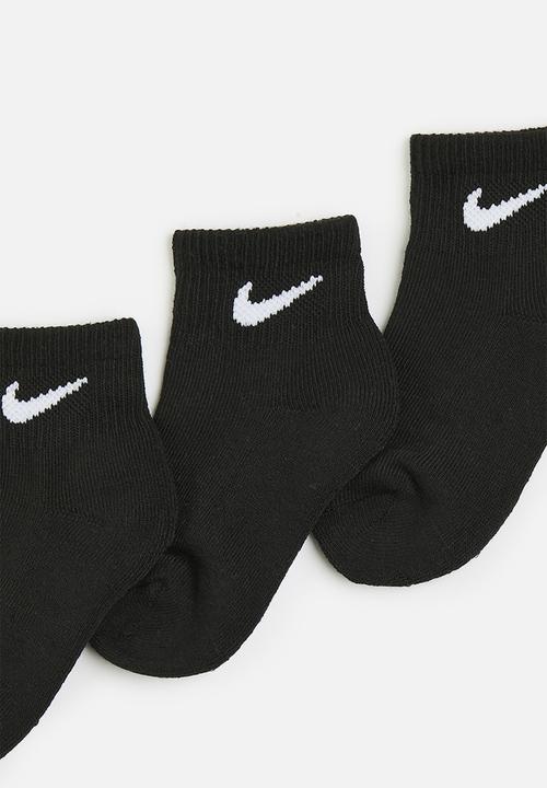 Nike - Nhn nike basic pack qtr 3 pack sock - black1