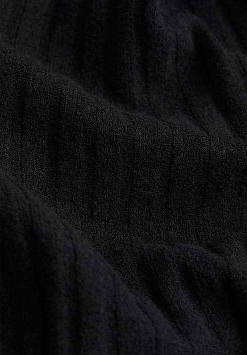 H&M - Rib-knit trousers - black
