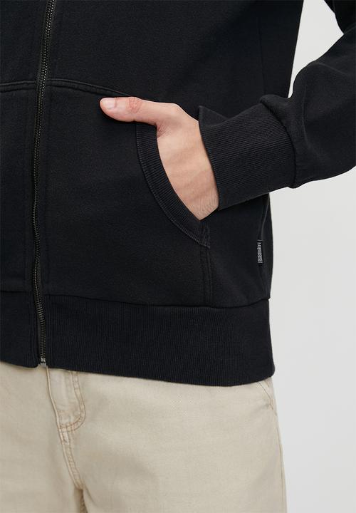 Superdry. - Tattoo Graphic Loose Ziphood - Jet Black