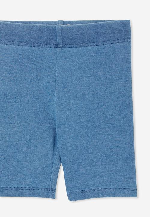 Cotton On - Hailey bike short - mid wash