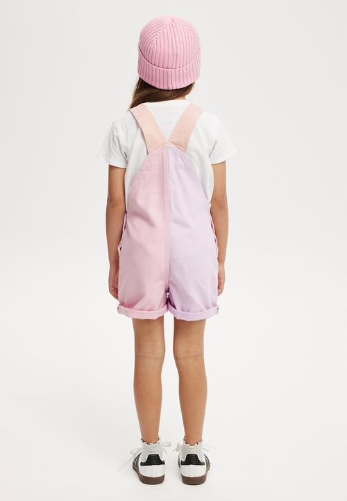 Cotton On - Edith denim shortall - pastel/colour block