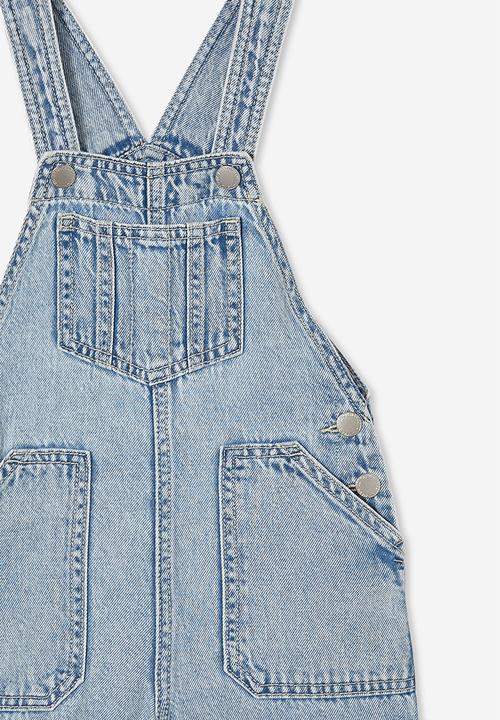 Cotton On - Edith denim shortall - blue acid wash