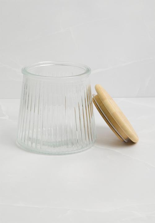 Excellent Houseware - Croft staorage jar set of 3 - clear