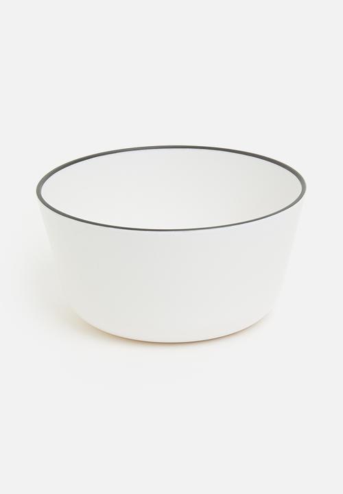 Excellent Houseware - Saga outdoor bowl set of 4 - White