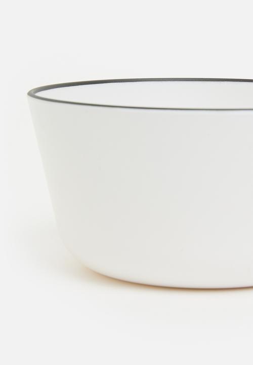 Excellent Houseware - Saga outdoor bowl set of 4 - White