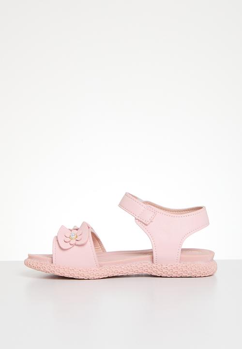 Pop Candy - Floral decor sandals - pink