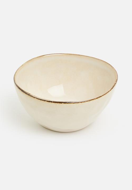 Excellent Houseware - Marta stoneware bowl set of 4 - natural