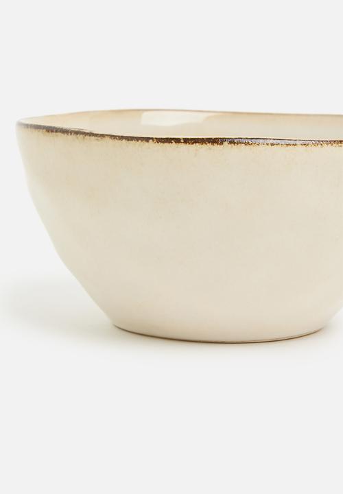 Excellent Houseware - Marta stoneware bowl set of 4 - natural