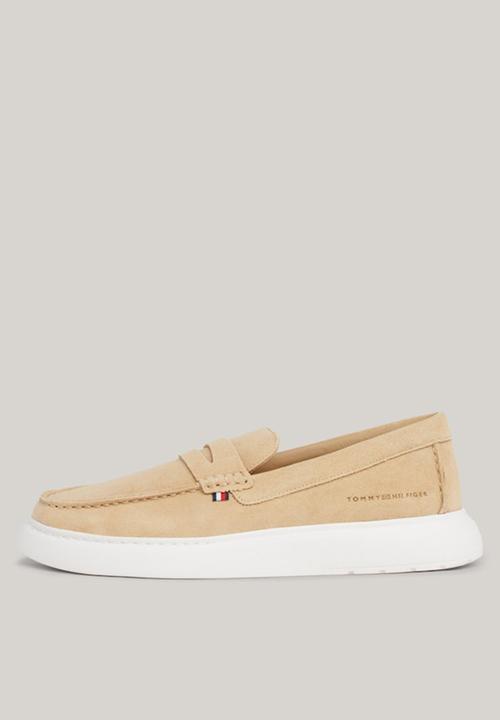 Tommy Hilfiger - Hilfiger Suede Hybrid Loafer - Beige
