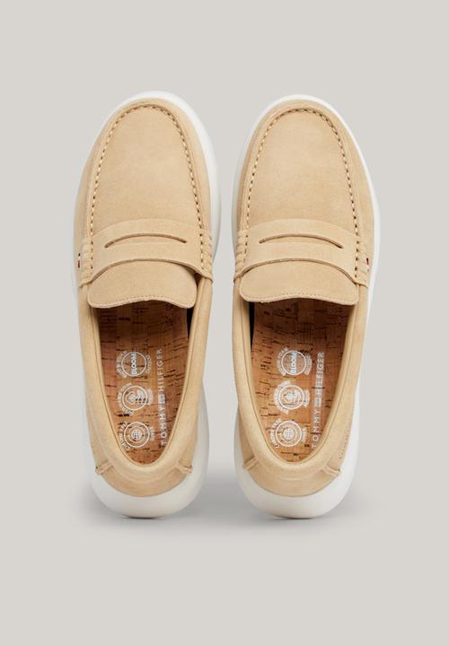 Tommy Hilfiger - Hilfiger Suede Hybrid Loafer - Beige