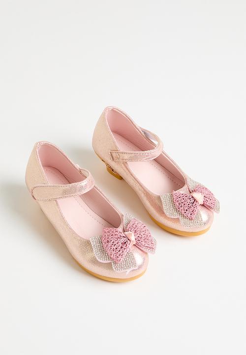 Pop Candy - Bowknot kitten heels - pink