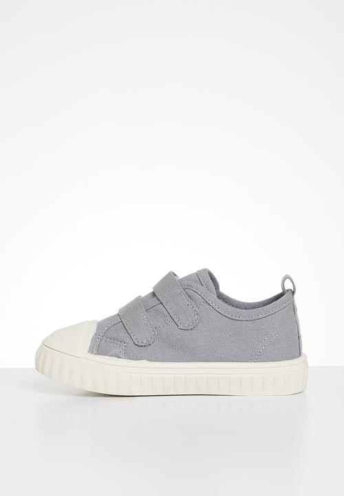Pop Candy - Twin velcro strap sneakers - grey