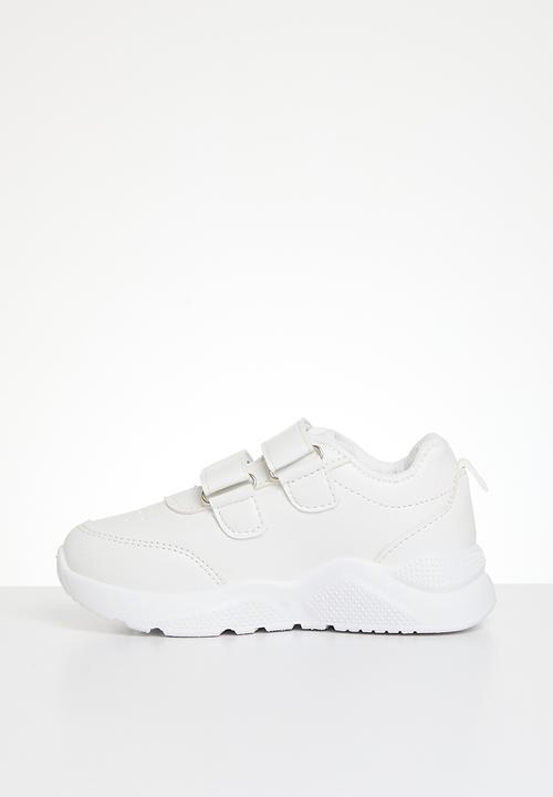 Pop Candy - Twin adjustable strap sneakers - white
