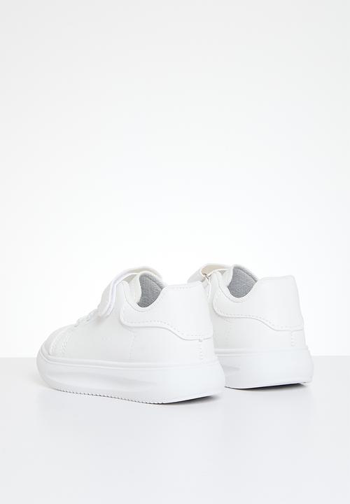 Pop Candy - Velcro & lace up sneakers - white