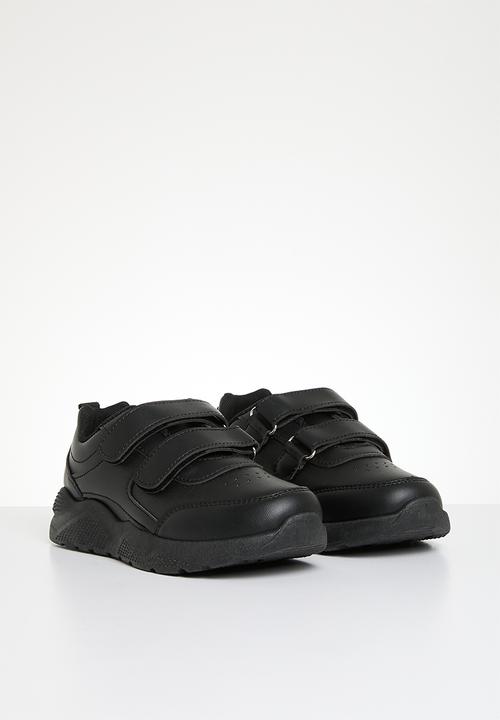 Pop Candy - Twin velcro strap sneakers - black