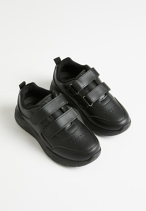 Pop Candy - Twin velcro strap sneakers - black