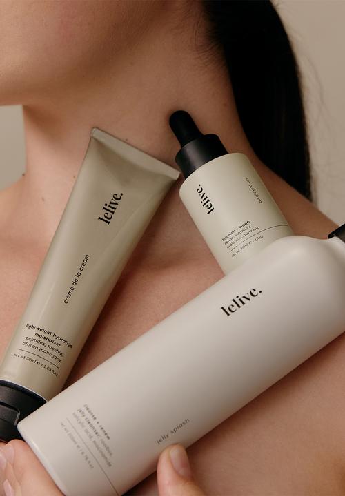 lelive. - best selling 3-step routine - clarify, brighten + glow 