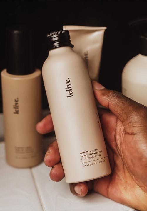 lelive. - Good to glow smooth + renew body exfoliator