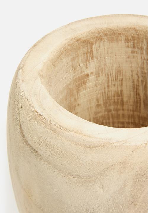 H&S - Paulownia wood planter - natural