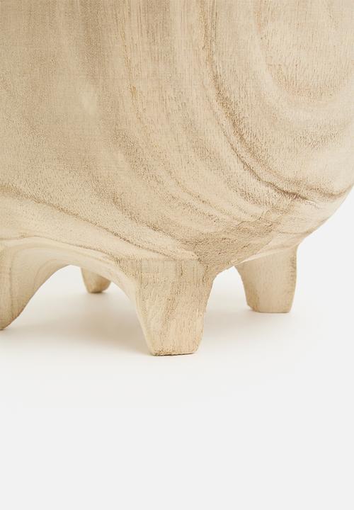 H&S - Paulownia wood planter - natural