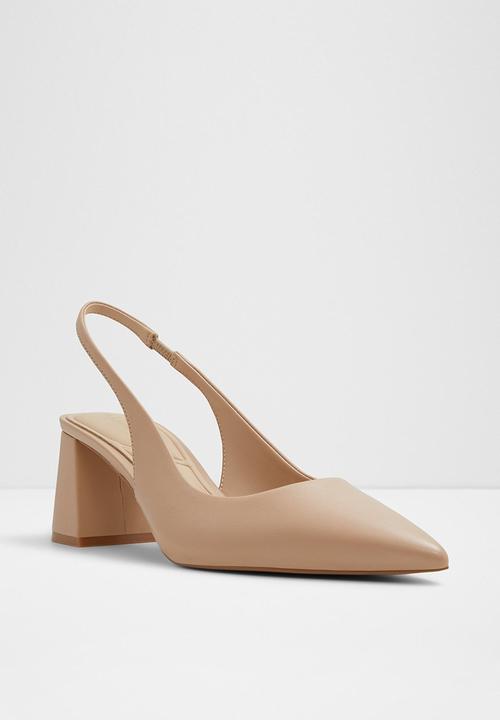 ALDO - Uliana leather block heel - beige