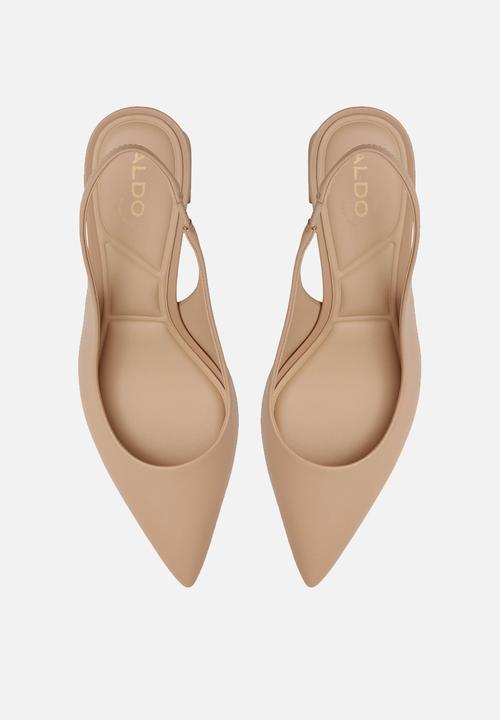 ALDO - Uliana leather block heel - beige