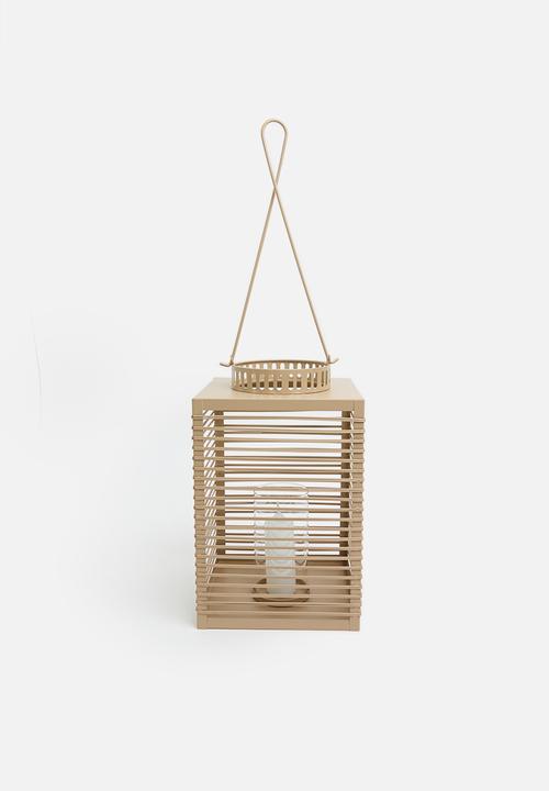 H&S - Yoki iron outdoor lantern - taupe