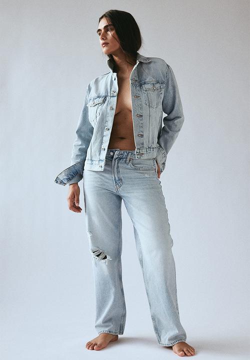 H&M - Short denim jacket - light denim blue