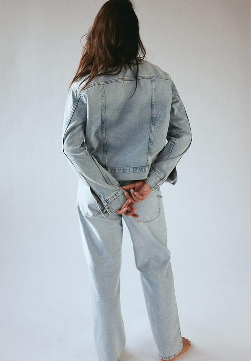 H&M - Short denim jacket - light denim blue
