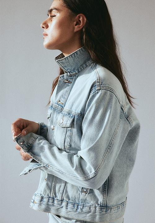 H&M - Short denim jacket - light denim blue