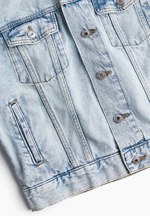 H&M - Short denim jacket - light denim blue