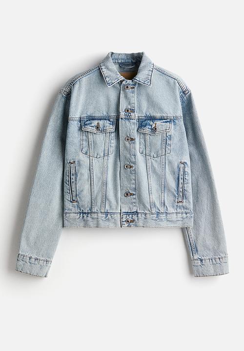 H&M - Short denim jacket - light denim blue