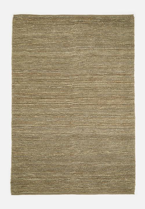 Sixth Floor - Hand Woven Chunky Jute Rug - Khaki
