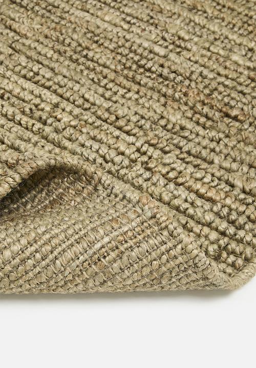Sixth Floor - Hand Woven Chunky Jute Rug - Khaki