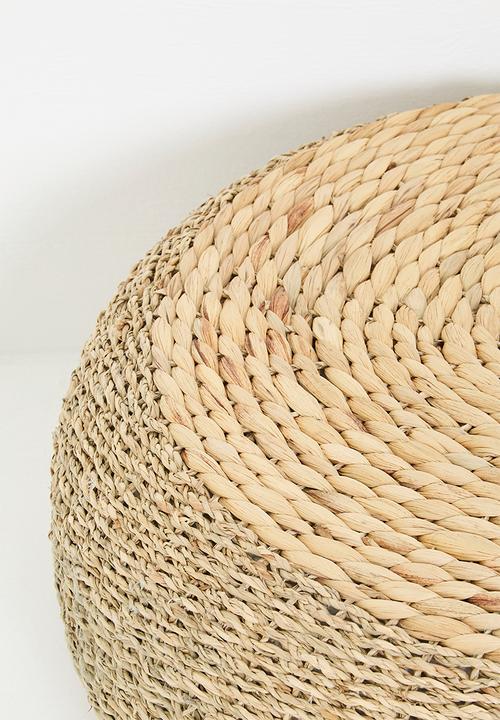 Sixth Floor - Kerry Hyacinth floor ottoman - Seagrass
