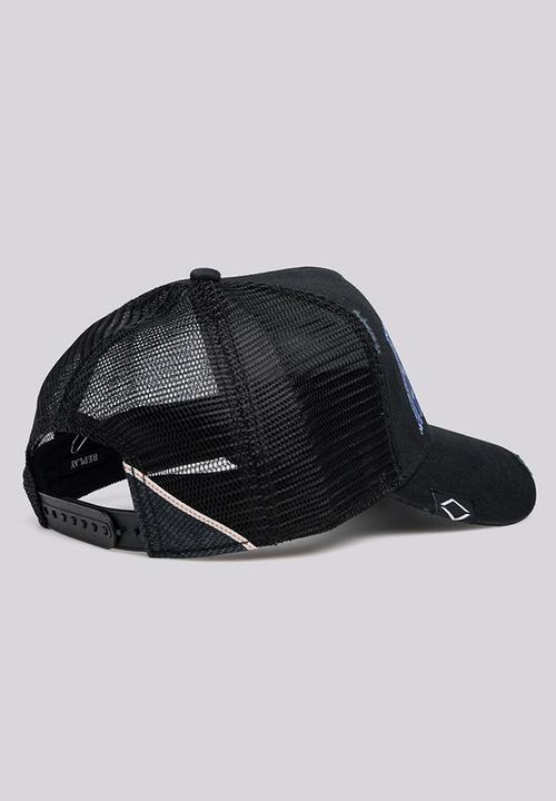 Replay - Washed cotton twill- mesh hat fp - black