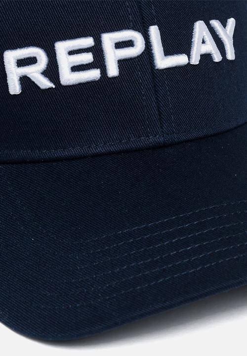 Replay - Heavy cotton twill hat fp - dk indigo blue