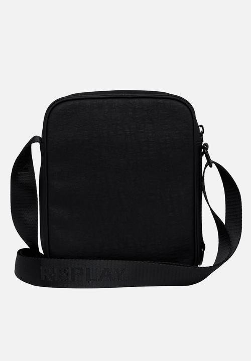 Replay - Pu crinckle effect bag - black