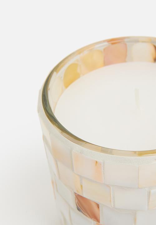 H&S - Shell inlay scented candle  - natural