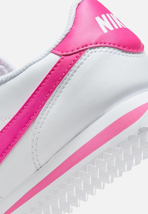 Nike - Nike Kids Cortez Gs - White/Laser Fuchsia